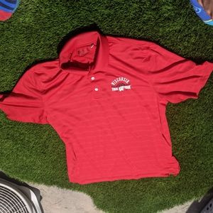 Gear Vintage Wisconsin Badgers 2015 Final Four Embroided Polo Shirt Size L
